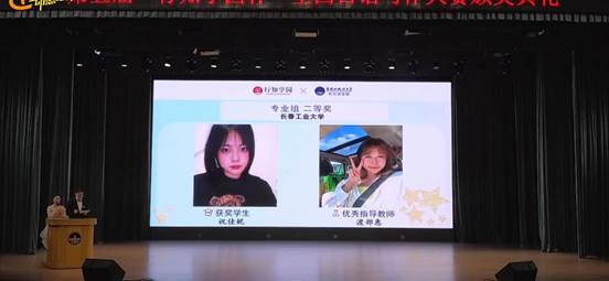 7790cnm必发集团日语系祝佳妮同学获得“专业组二等奖”